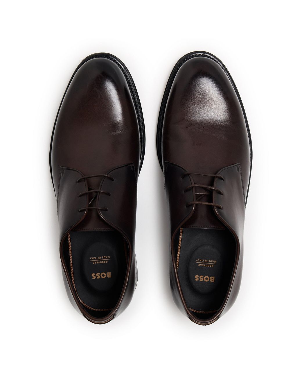 Boss Brown Terry Derby Shoes for men