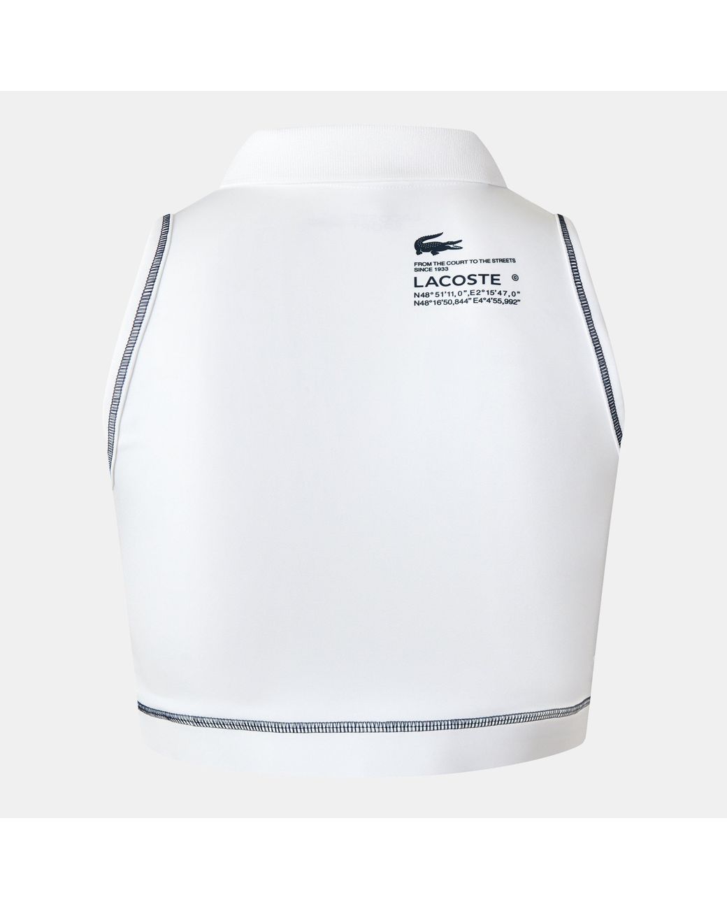 Lacoste White Jersey Bralette