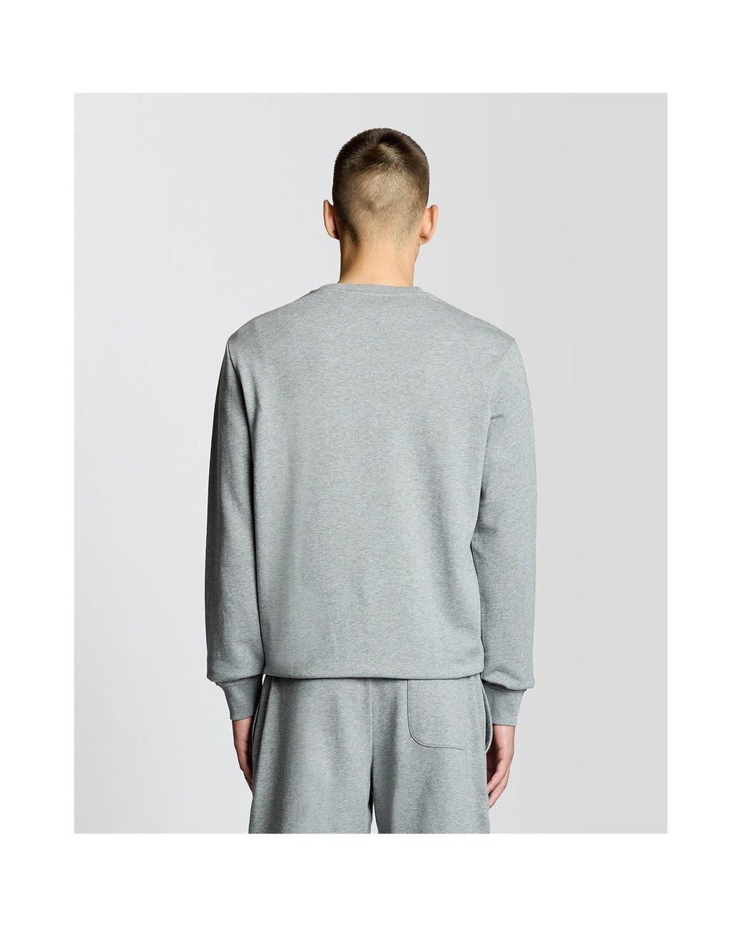 Lyle & Scott Gray Lyle & Scott Cotton Sweatshort for men
