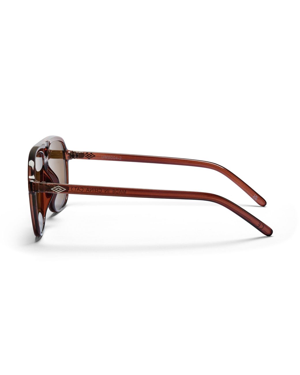 Umbro Brown Pilot Aviator Sunglasses