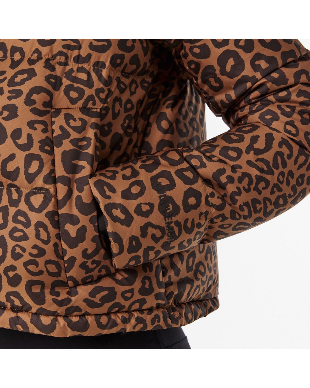 lululemon athletica Brown Wunder Puff Cropped Insulated Short Puffer Jacket