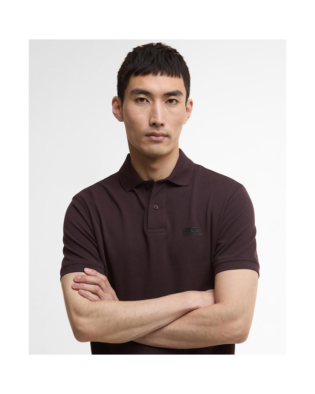 Barbour Purple Essential Polo Shirt for men