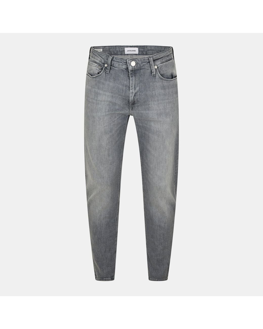 Jack & Jones Gray Clark Evan Straight Leg Jeans for men
