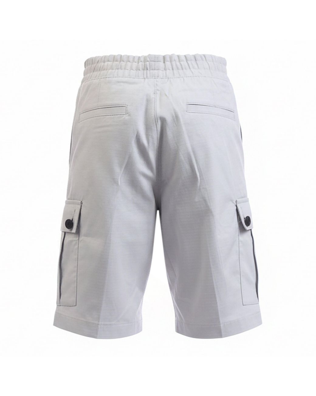HUGO Gray Garlio242 Logo Label Shorts for men