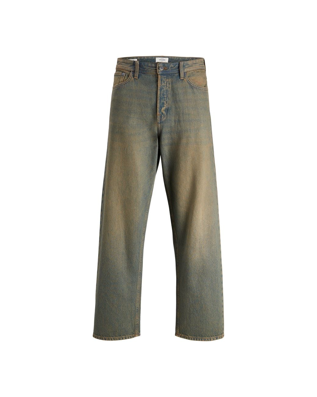 Jack & Jones Green Alex Straight Leg Jeans for men