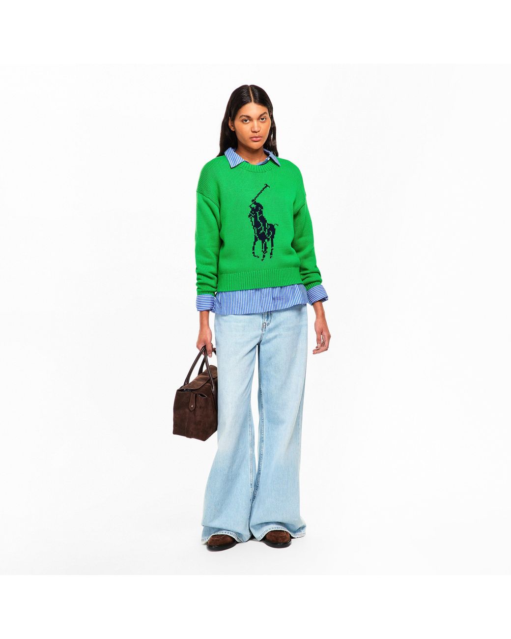 Polo Ralph Lauren Green Crew Neck Jumper