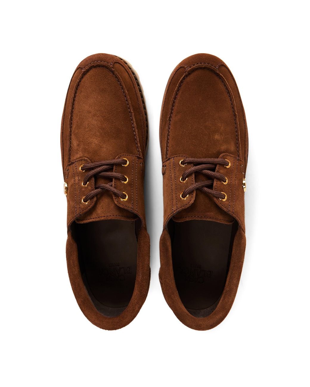 Casablanca Brown Hideki Boat Shoes for men