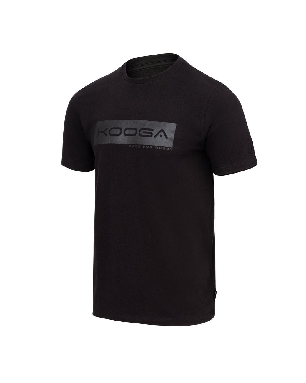 Kooga Black Essential Logo Rugby T-Shirt for men