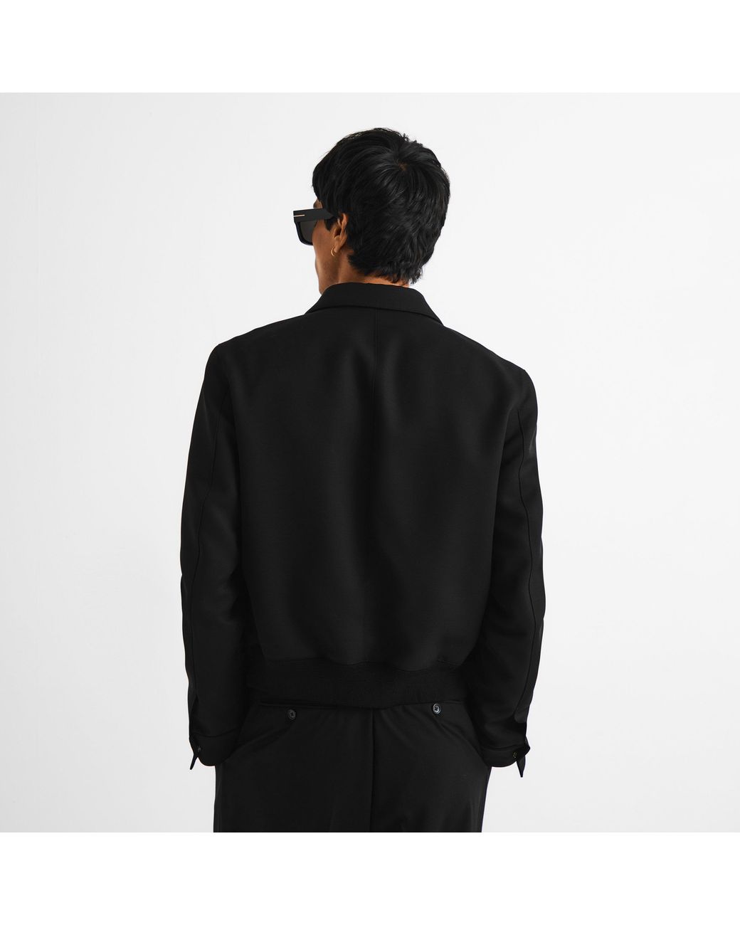 Tom Ford Black Harrington Jacket for men