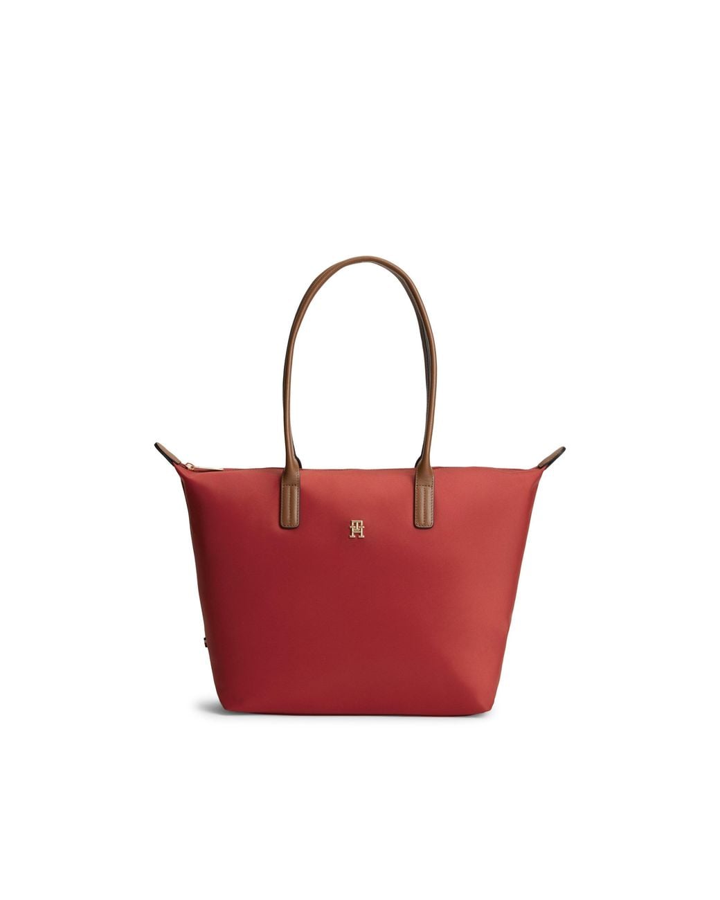 Tommy Hilfiger Red Popette Tote Bags