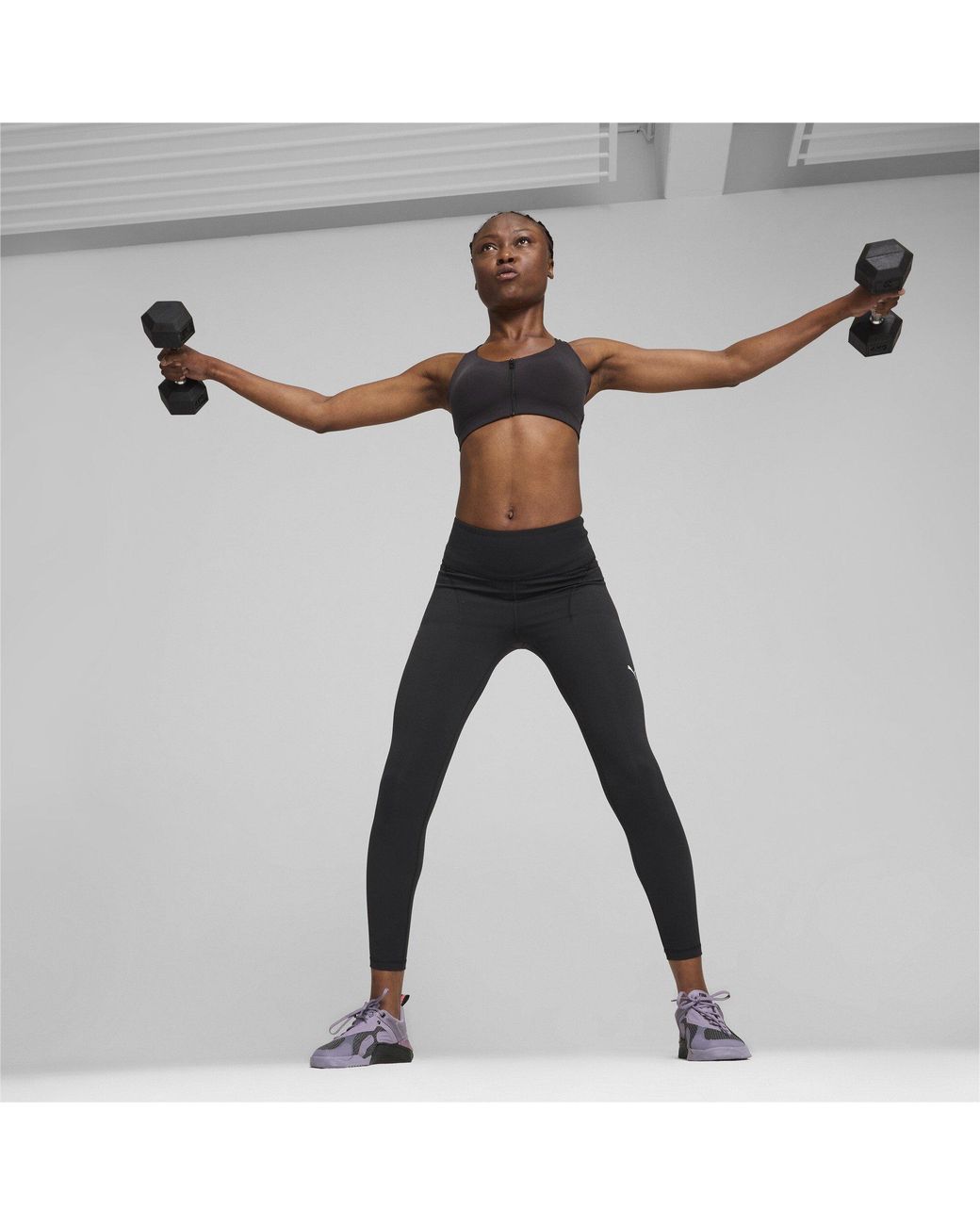 PUMA Gray Cloudspun Soft Heavyweight Performance Gym Legging