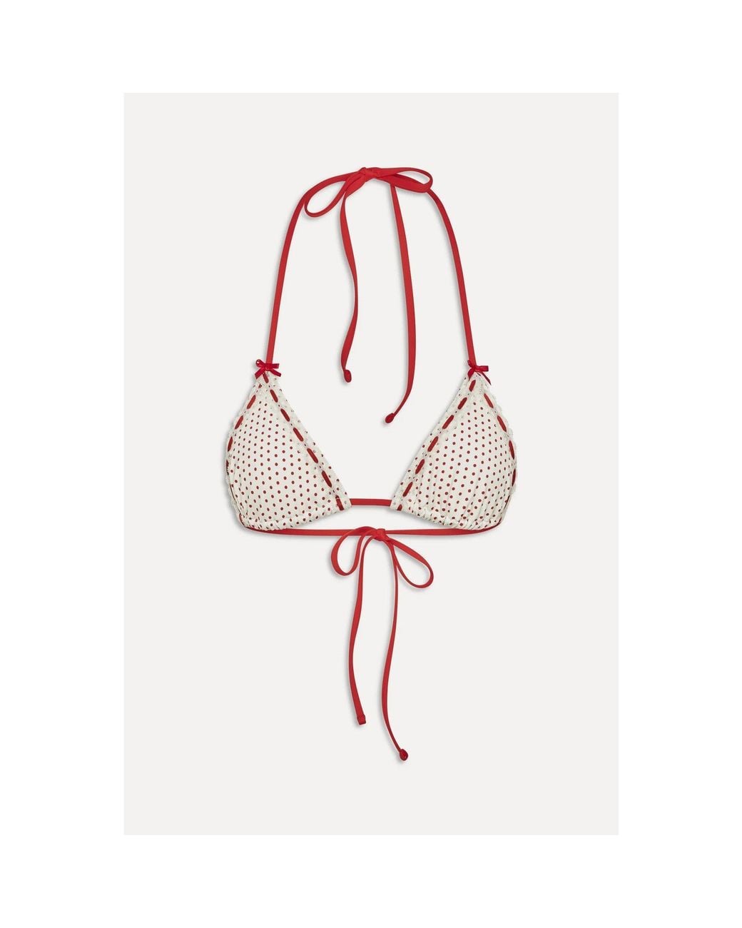 Frankie's Bikinis Brown X Bella Hadid Nick Triangle Bikini Top