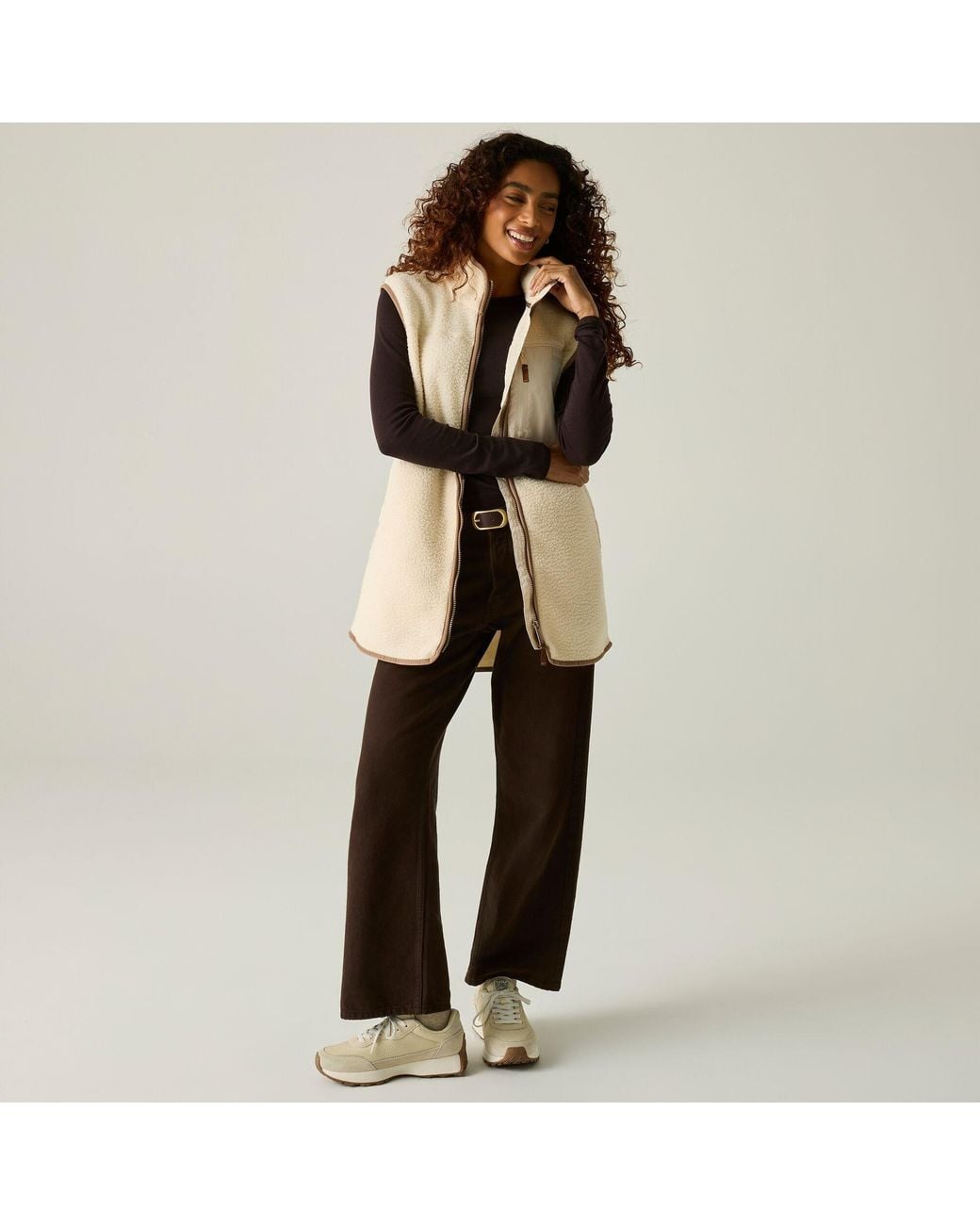 Regatta Brown Frankie Borg Longline Bodywarmer