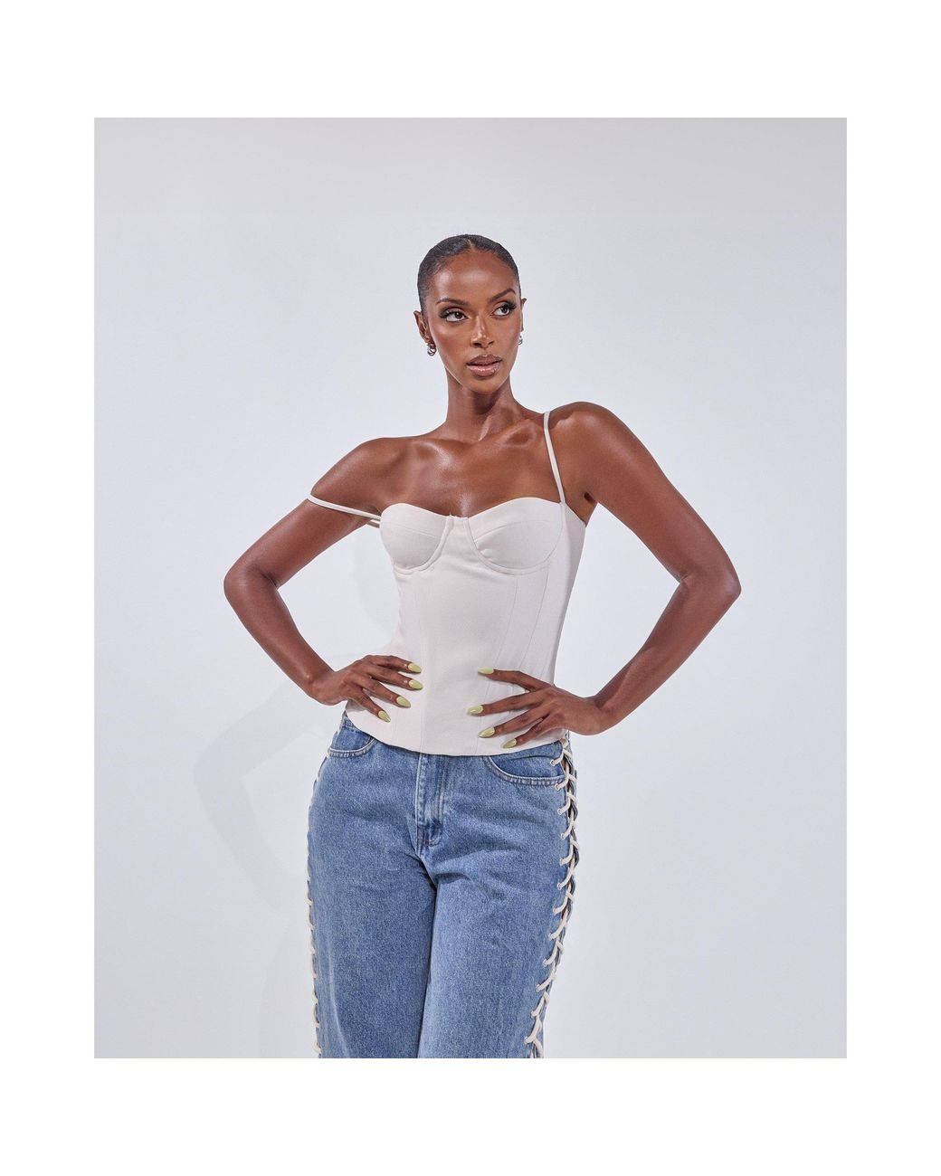 Mars the Label White Everly Corset