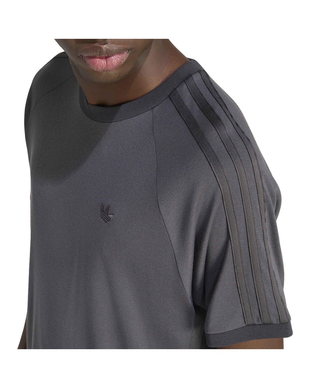Adidas Originals Gray Adi Og 3S Tee Sn64 for men