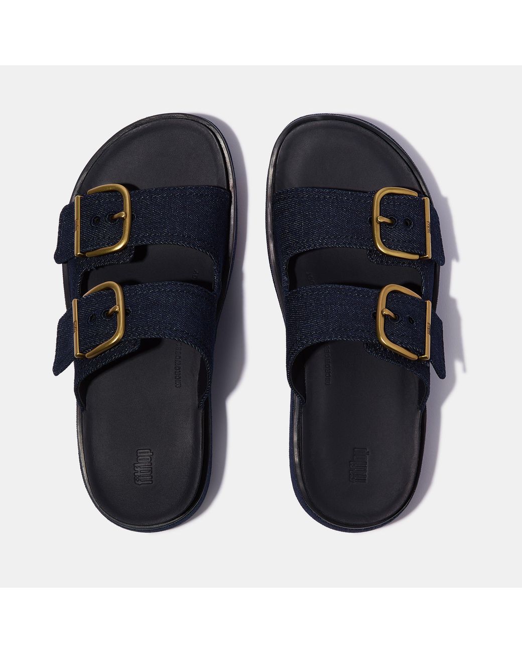 Fitflop Blue Gen-Ff Max Buckle Slides