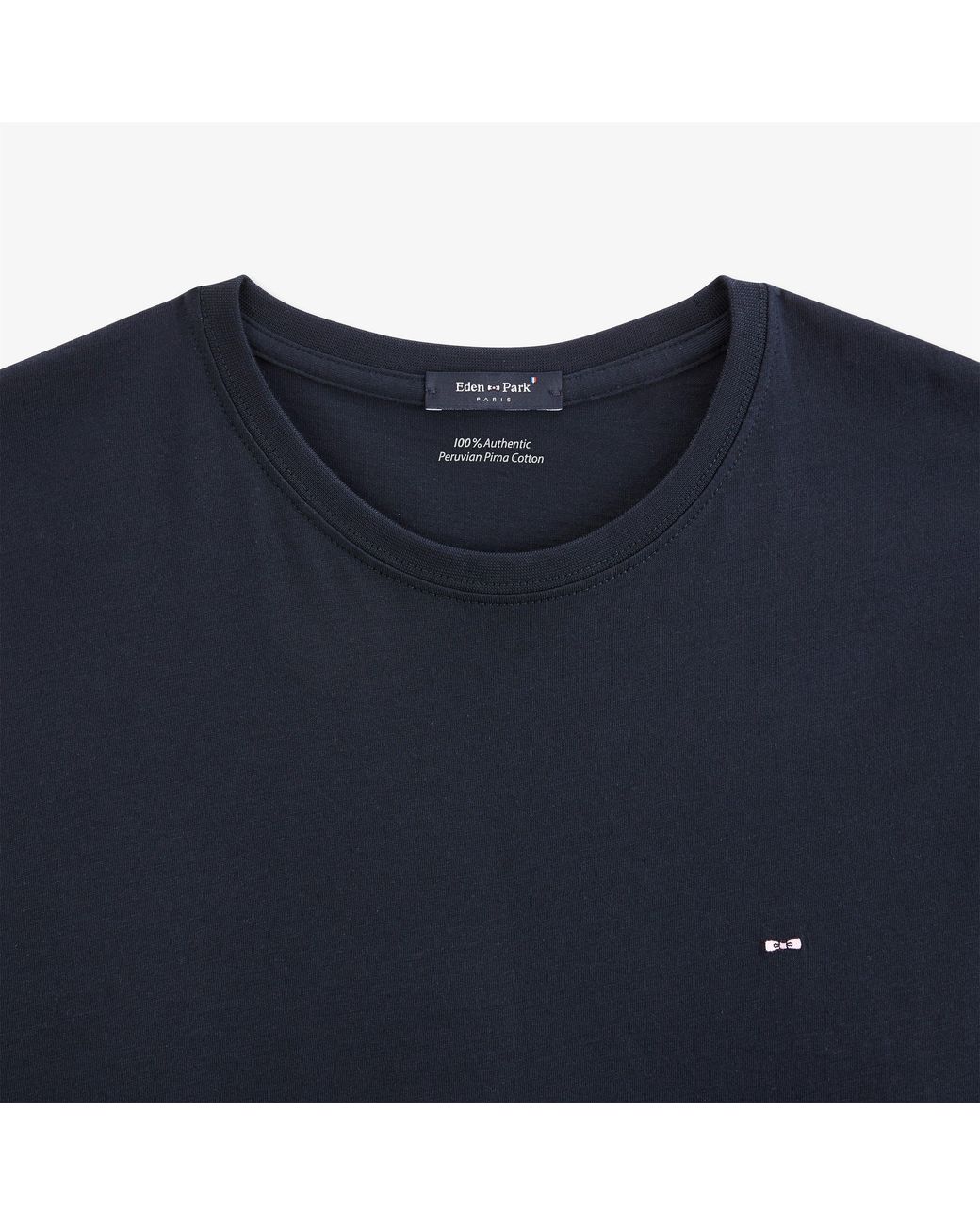 Eden Park Blue Long Sleeved Cotton T-Shirt for men
