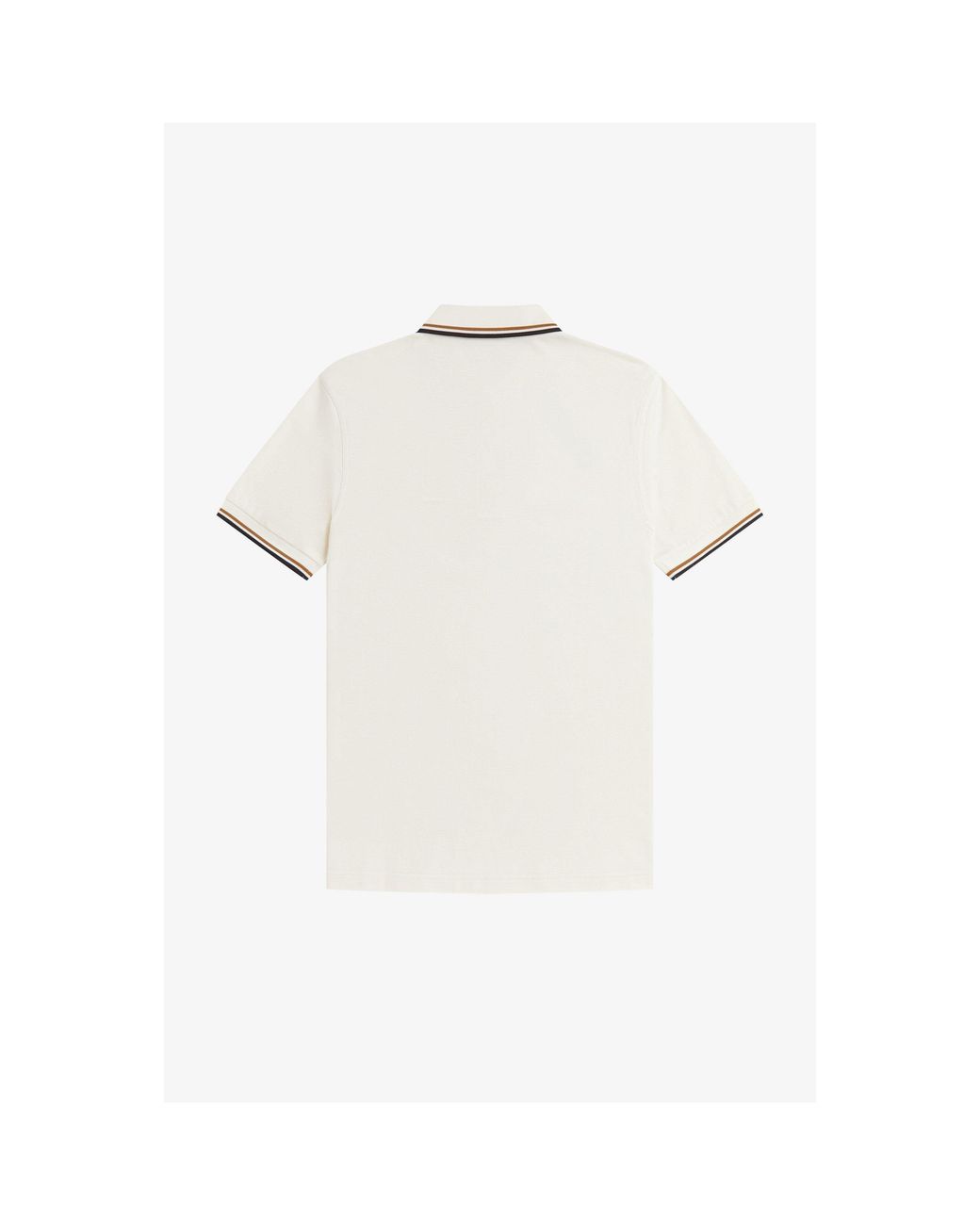 Fred Perry White Short Sleeve Twin Tipped Polo Shirt for men