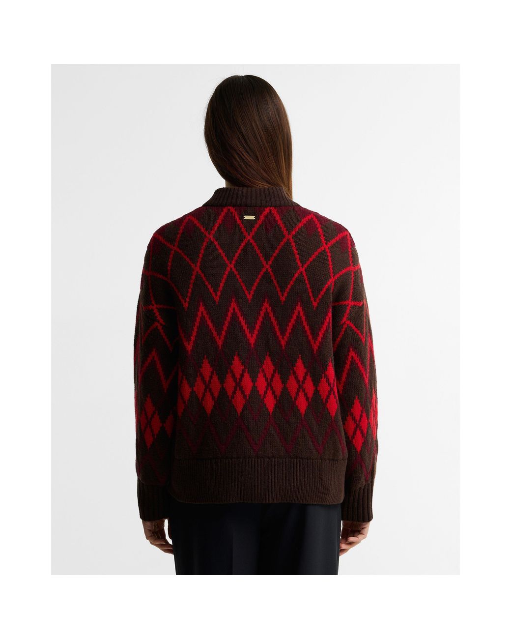 Barbour Red Adina Crew-Neck Jumper