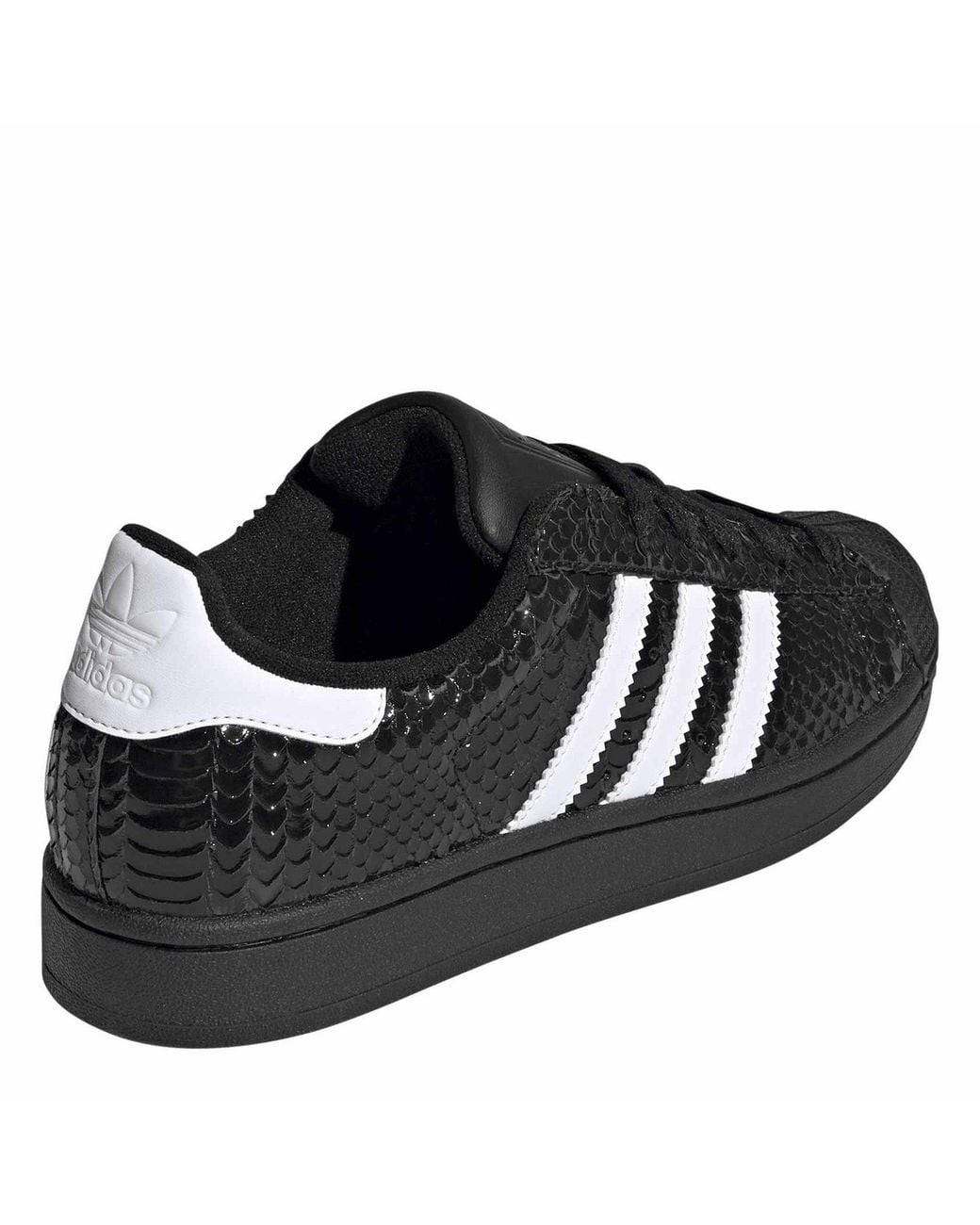Adidas Originals Black Superstar Ii Leather Low-Top Trainers