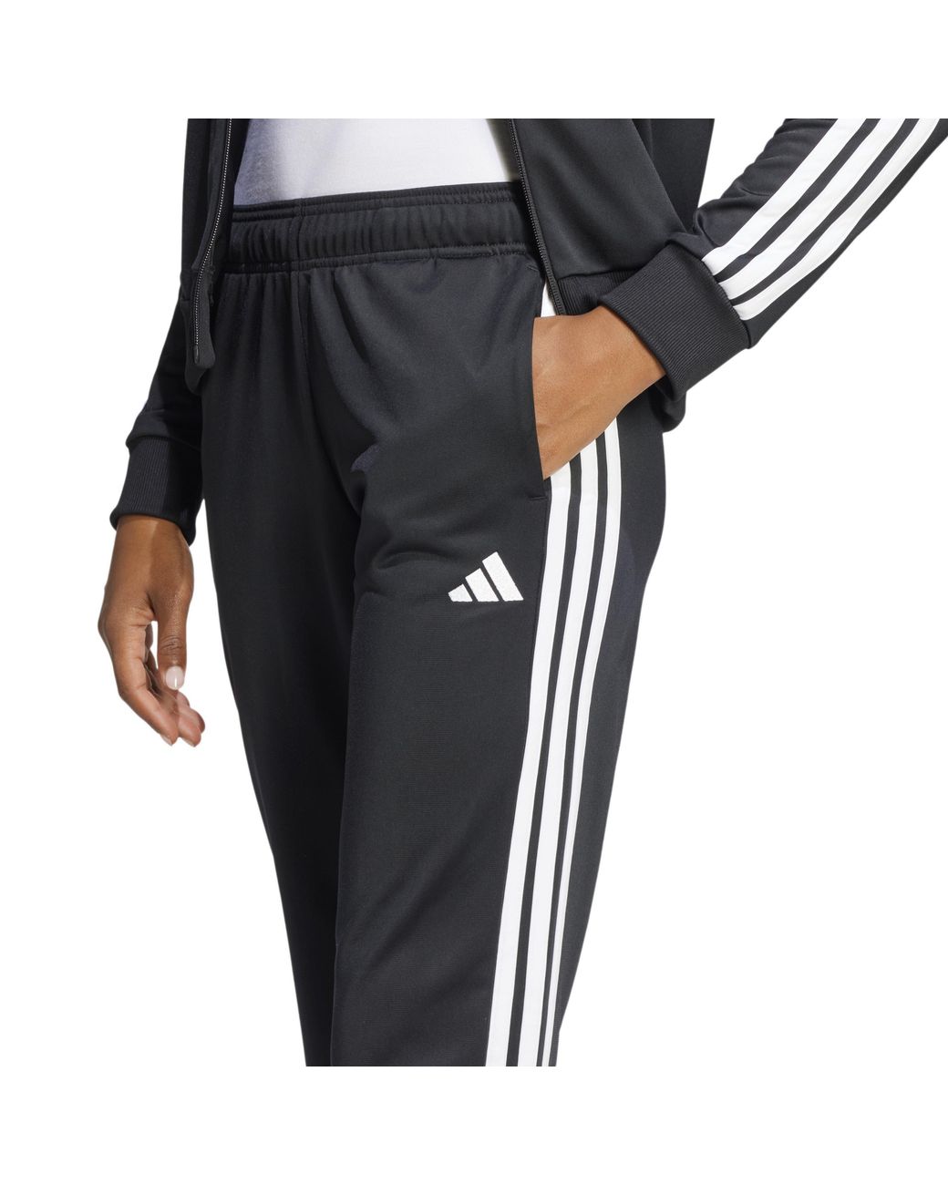 Adidas Black Back 2 Basics 3-Stripes Tracksuit