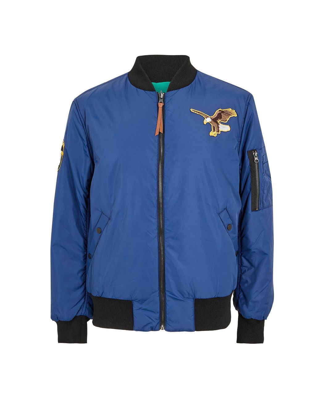 Diadora Blue Bomber Mcnairy Bomber Jacket for men