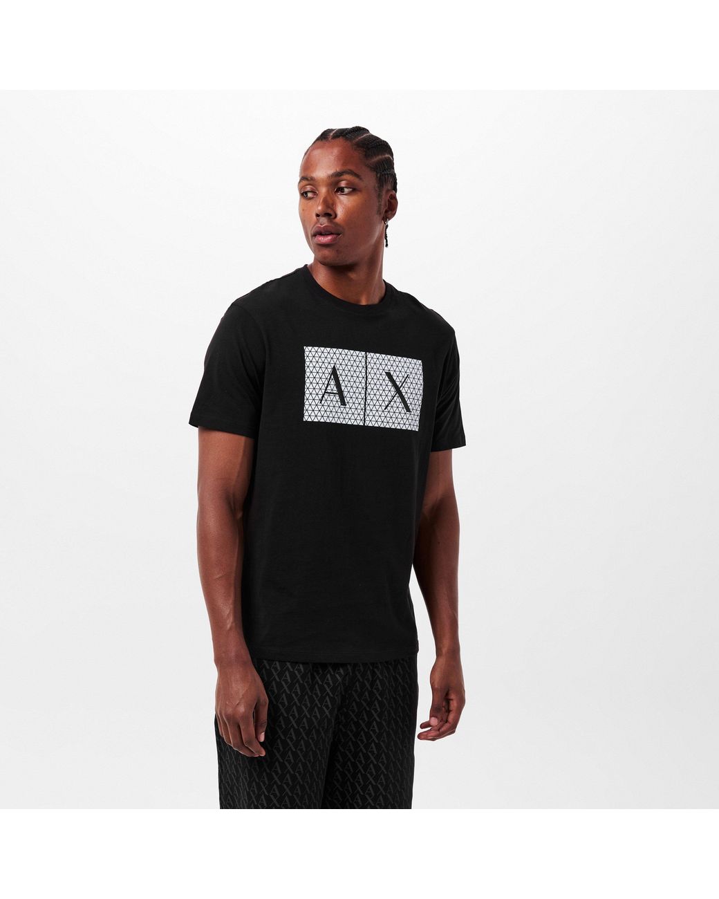 ARMANI EXCHANGE Black T-Shirt for men