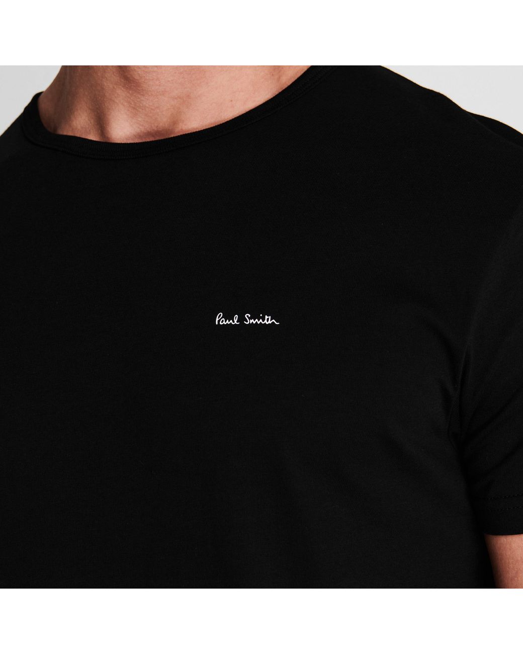 Paul Smith Black Chest Logo T Shirt for men