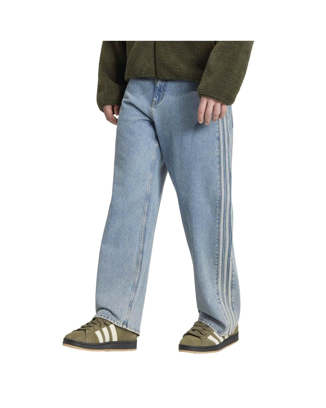 Adidas Originals Blue Firebird Cotton Joggers for men