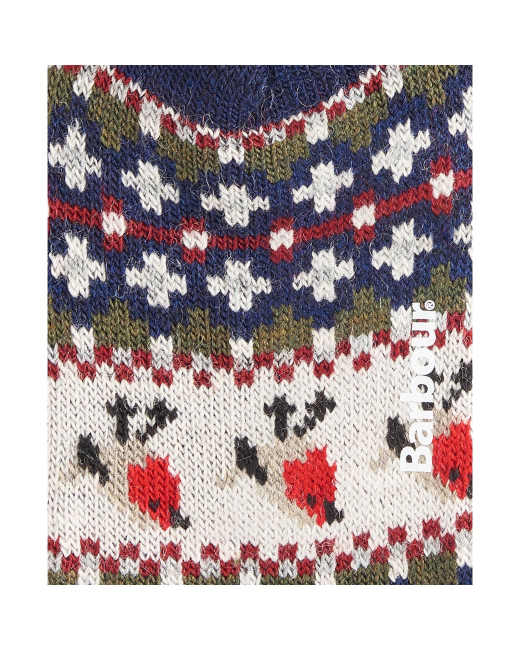 Barbour Blue Robin Fair Isle Socks