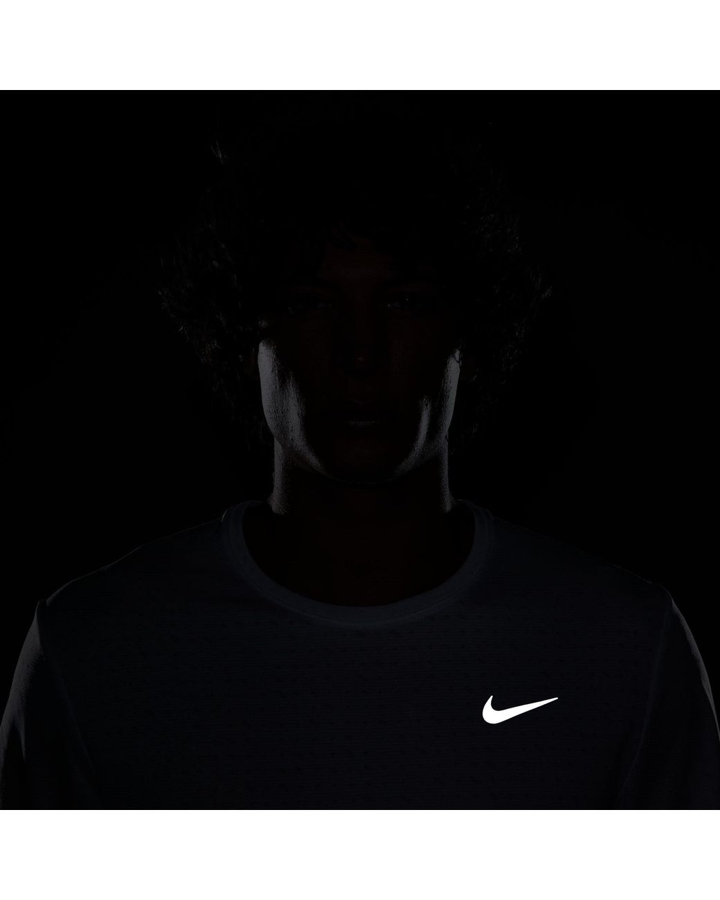 Nike White Short Sleeve Performance Running Top for men
