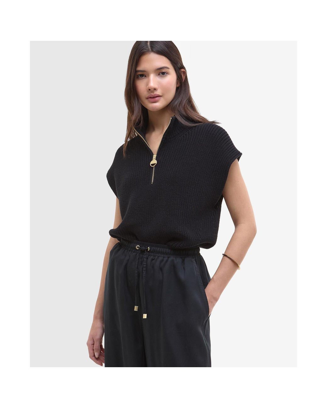 Barbour Black B.Intense Clara Wide Leg Trousers