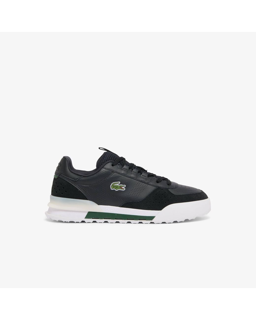 Lacoste Black Slam Break Sn72 Leather Low-Top Trainers for men