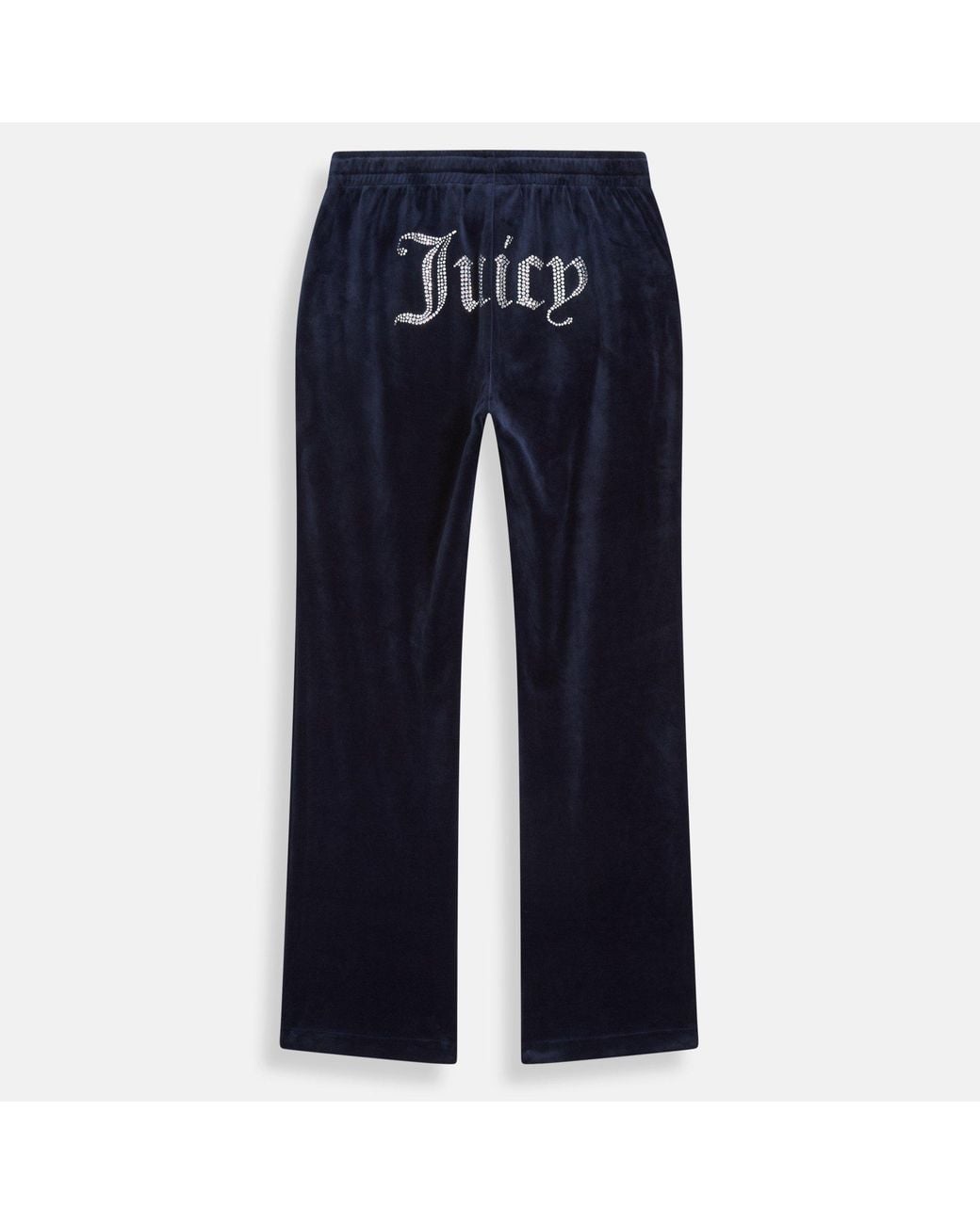 Juicy Couture Blue Tina Track Pant Velour Joggers