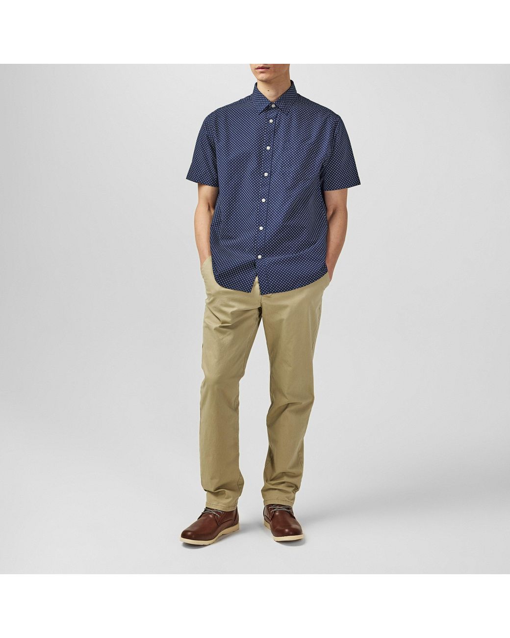 Fabric Gray Chino Sn for men