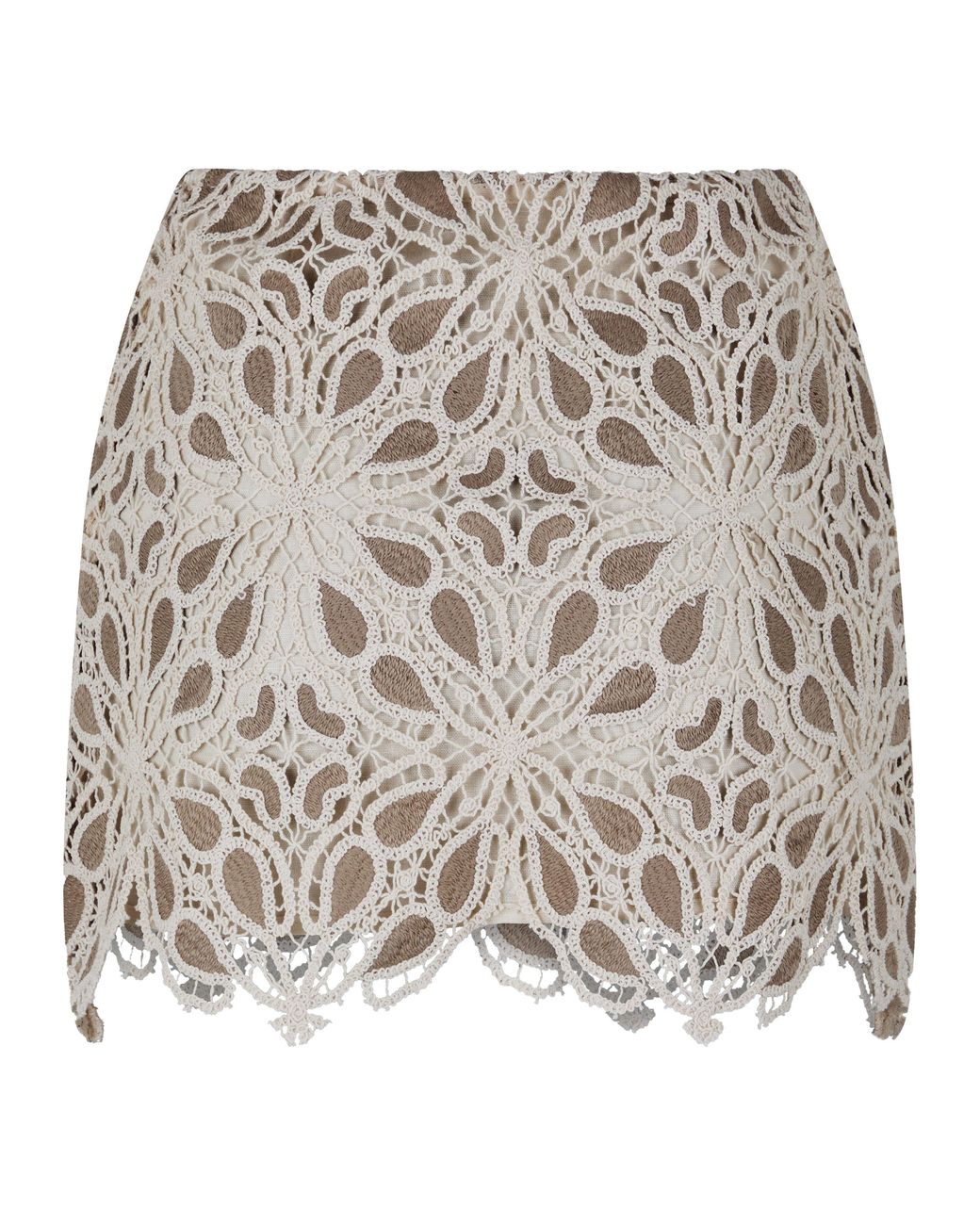JBQ Natural Millie Crochet Mini Skirts