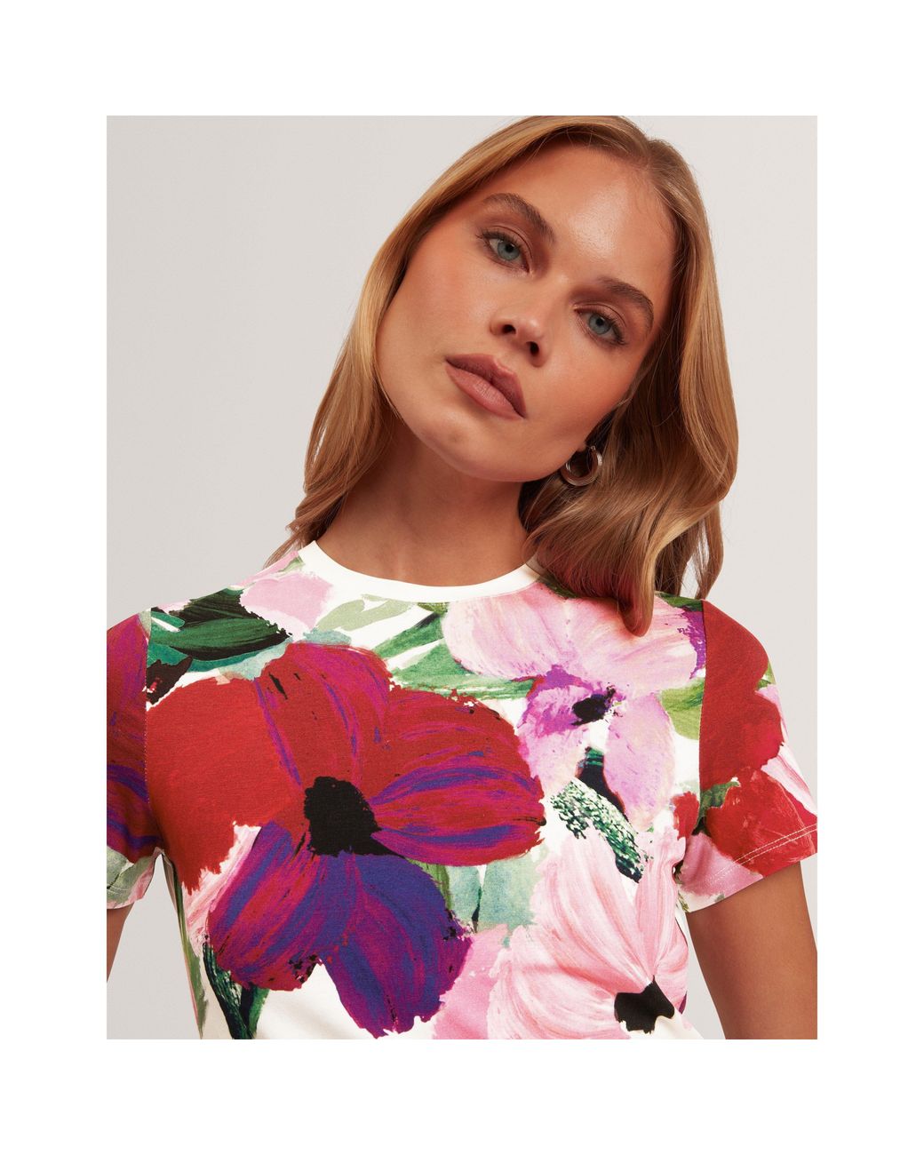 Ted Baker Pink Ted Printed Tee Ld71
