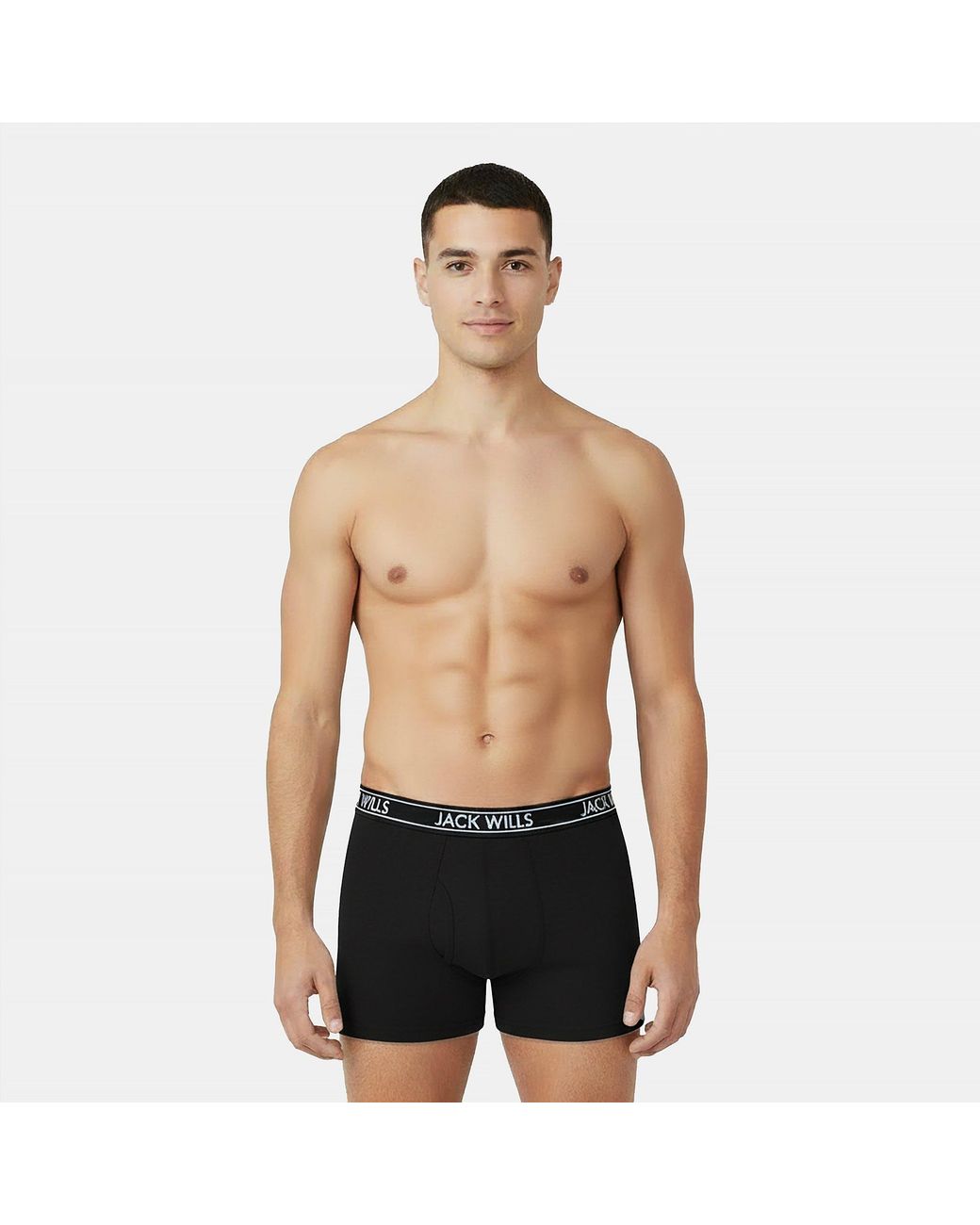 Jack Wills Black Jw Daundley Boxers 3 Pack for men