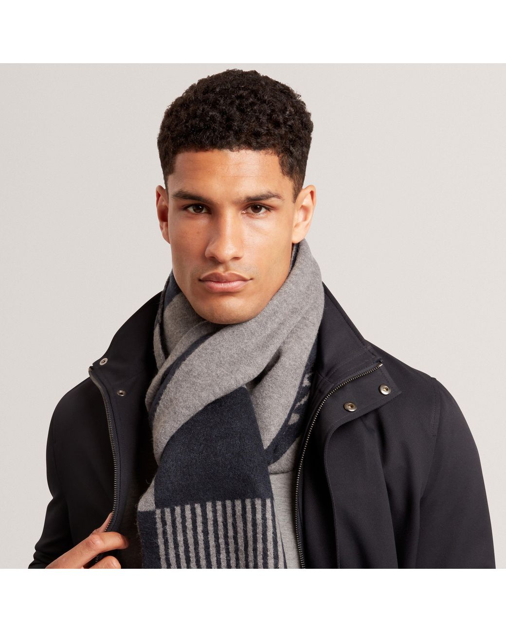 Ted Baker Black Knitted Midweight Scarf