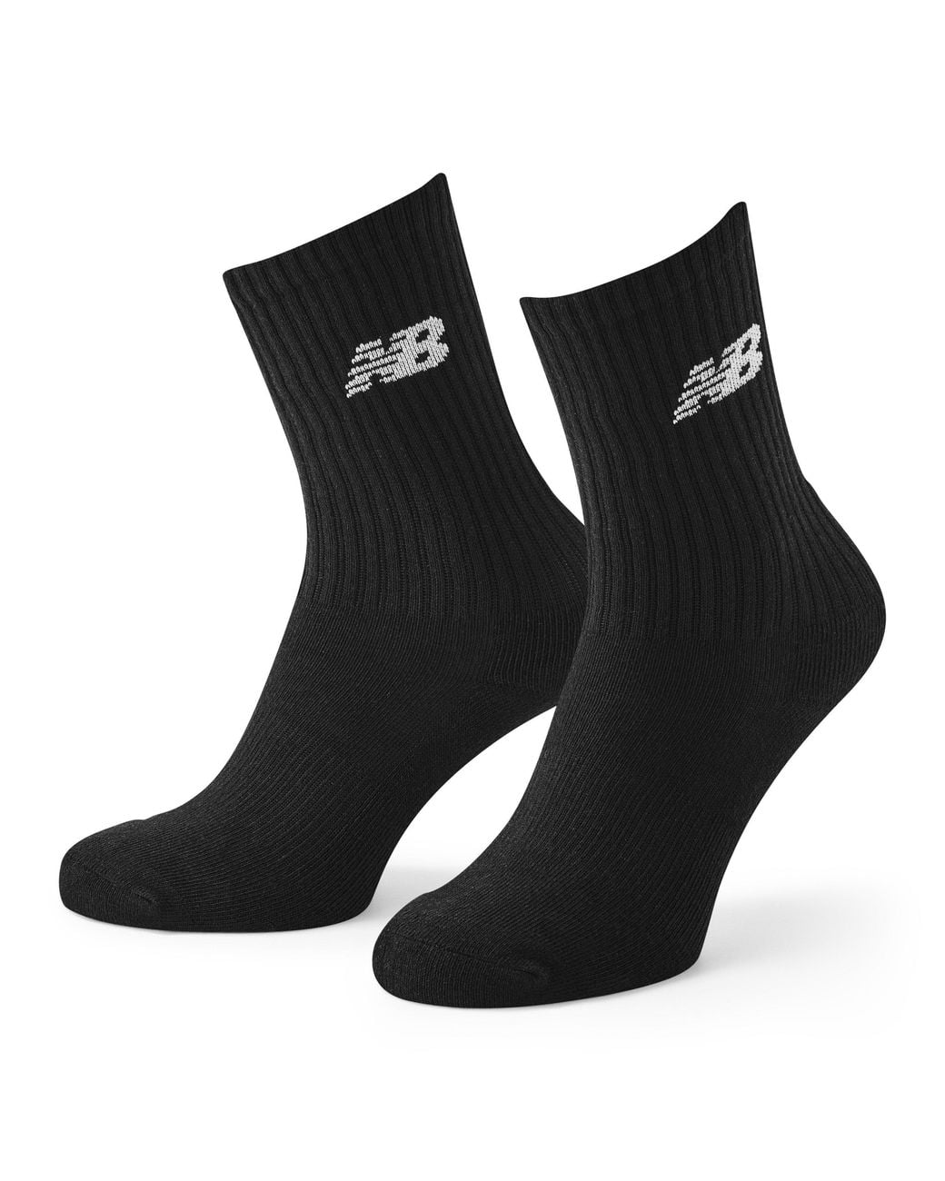 New Balance Black Everyday Crew Socks 3-Pack Adults