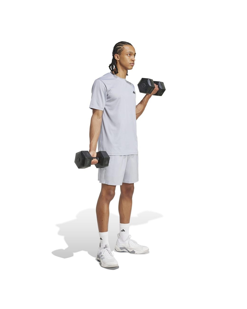 Adidas Blue Training Essentials Base T Shirt for men