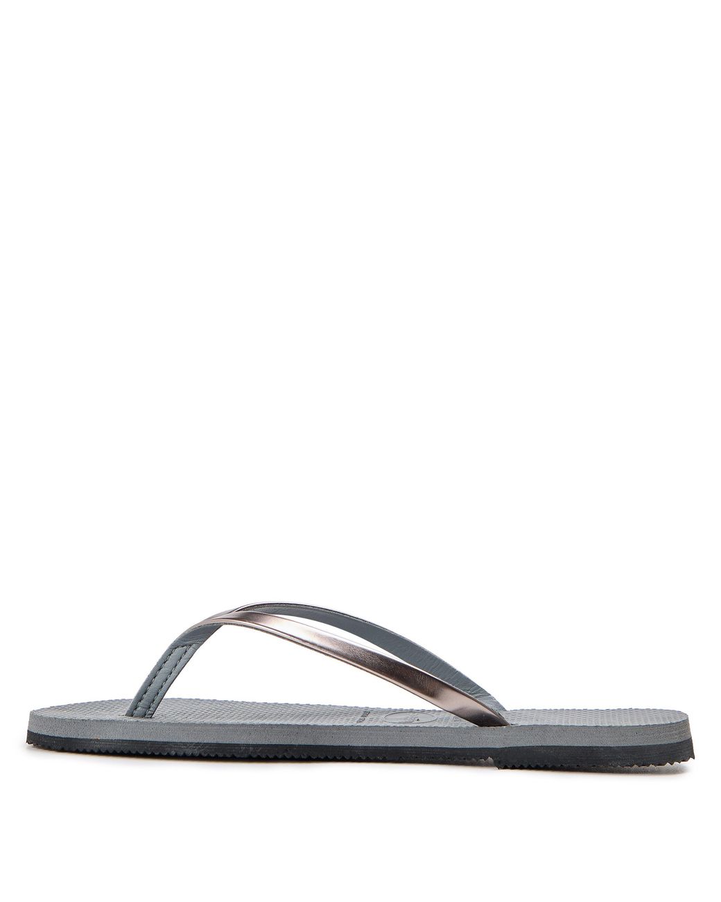 Havaianas Gray Hav. You Metallic Flip Flops