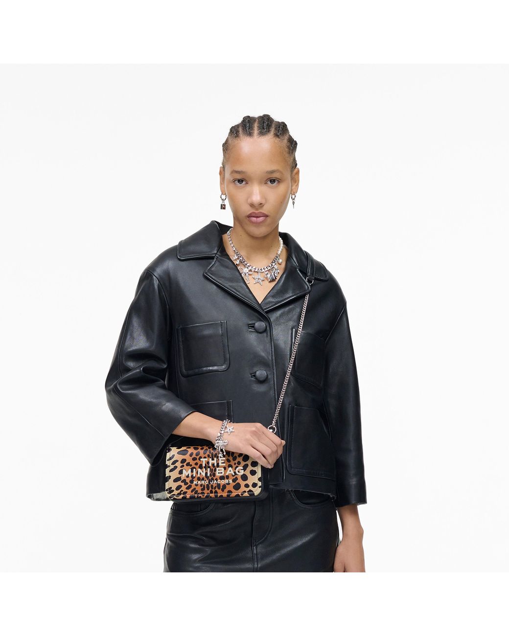 Marc Jacobs Multicolor Cheetah Convertible Wallet On Chain
