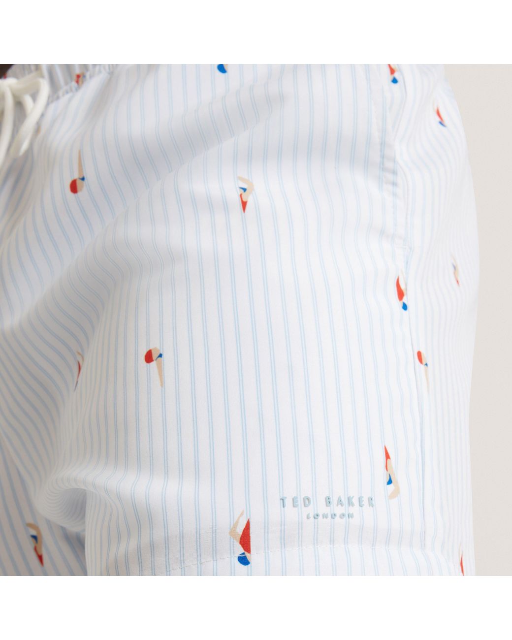 Ted Baker Blue Stripe Swim Short for men