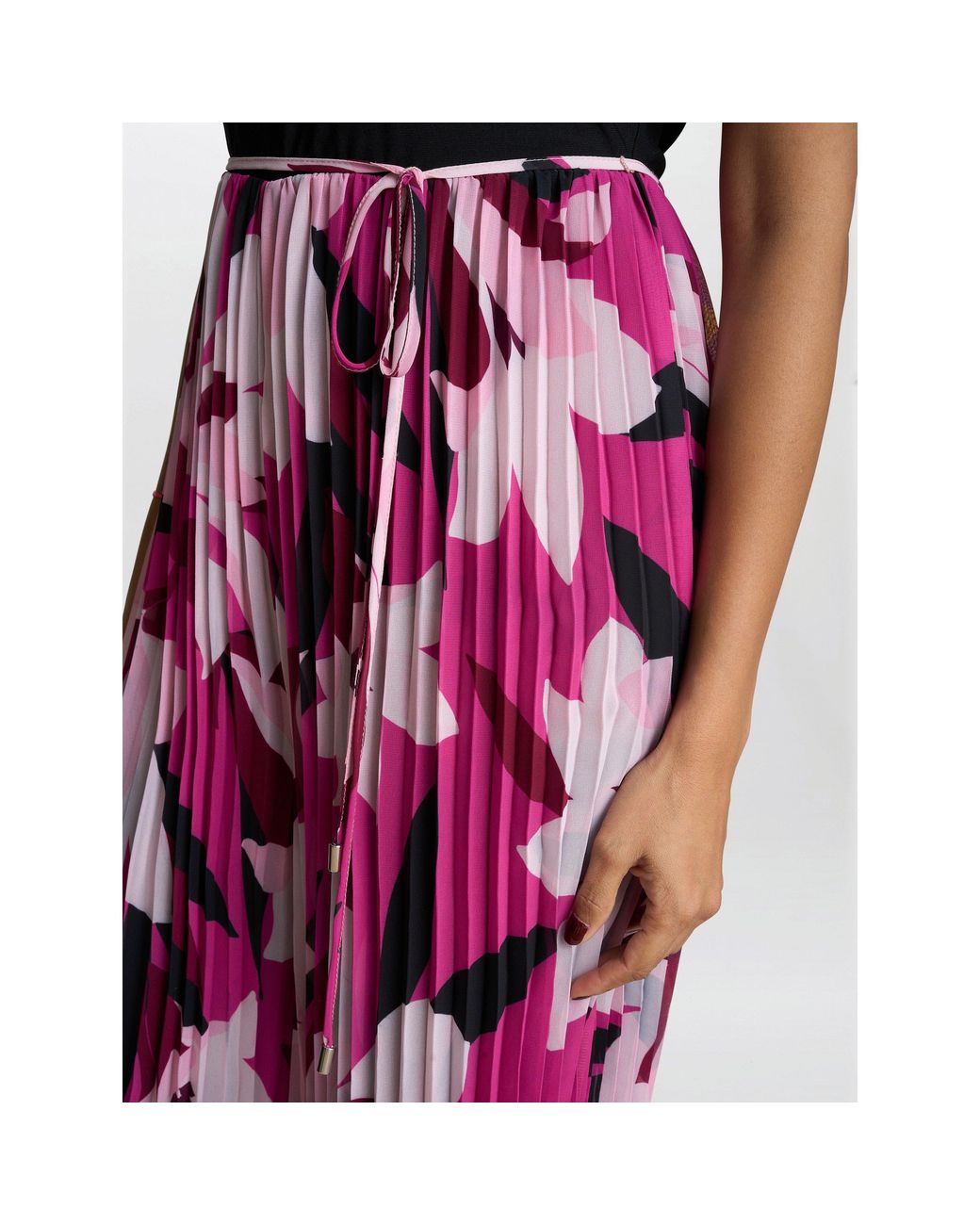 Gina Bacconi Red Dolores Jumpsuit With Printed Trousers