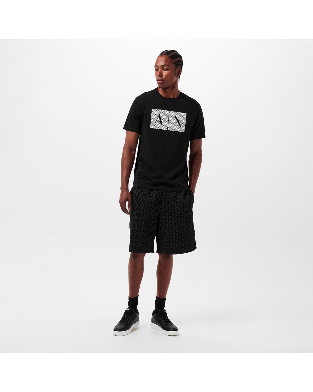 ARMANI EXCHANGE Black T-Shirt for men