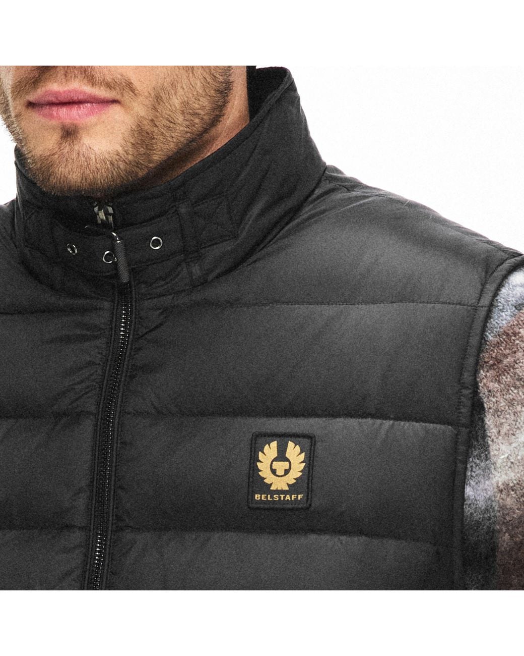 Belstaff Black Circuit Water Resistant Duck Down Sleeveless Gilet for men