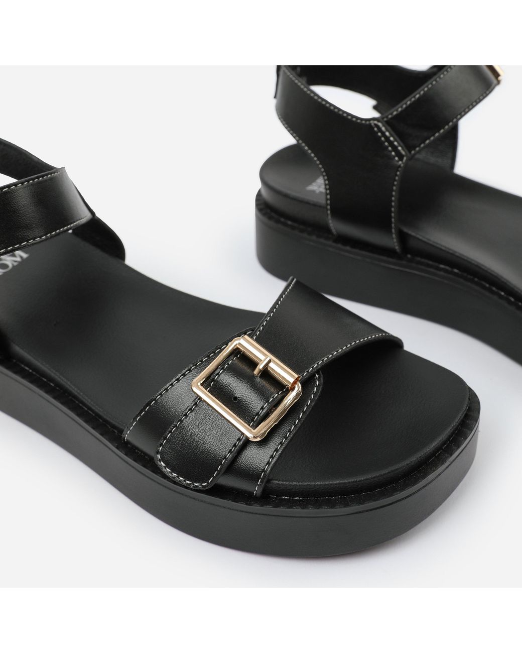 Where's That From Blackpu Isabel Double-Buckle-Strap Platform Sandal