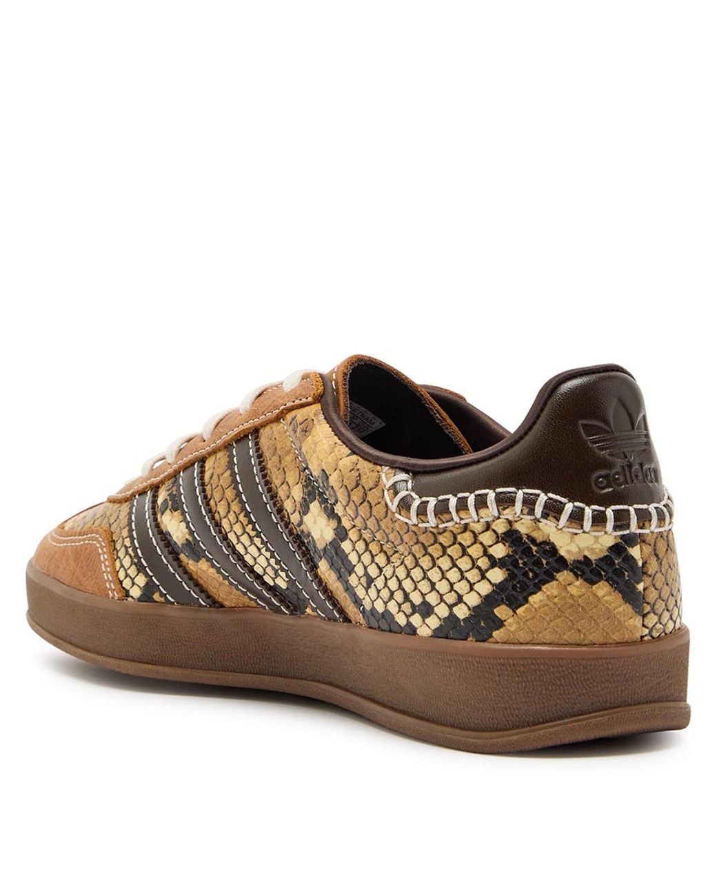 Adidas Originals Brown Gazelle Wales Bonner Snake Low-Top Trainers
