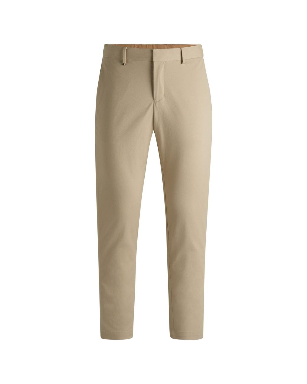 Boss Natural C-Genius-Dtl Slim Fit Trousers for men
